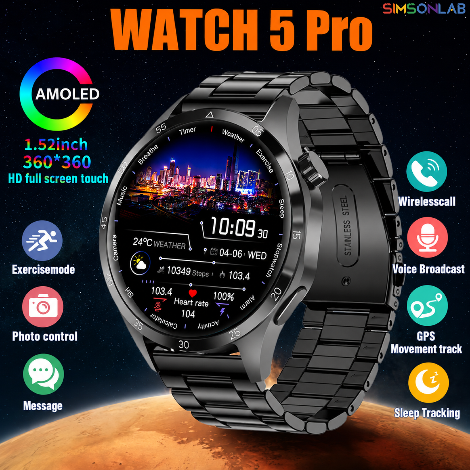Photography Video Lighting Kit - 2026 Watch 5 Pro GPS Track