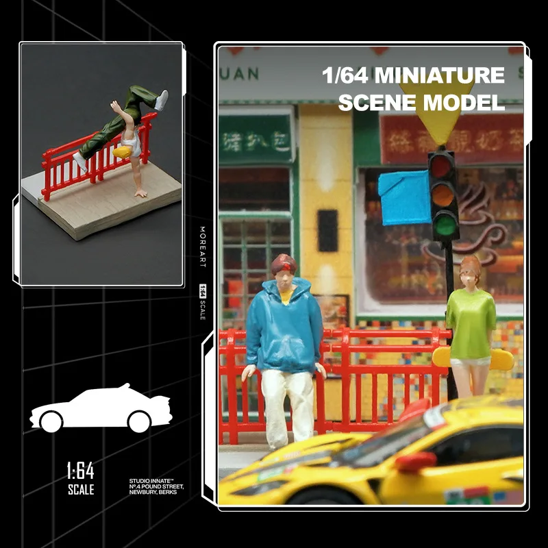 Good Lighting In Photography - 1:64 Traffic light railing Mini Doll