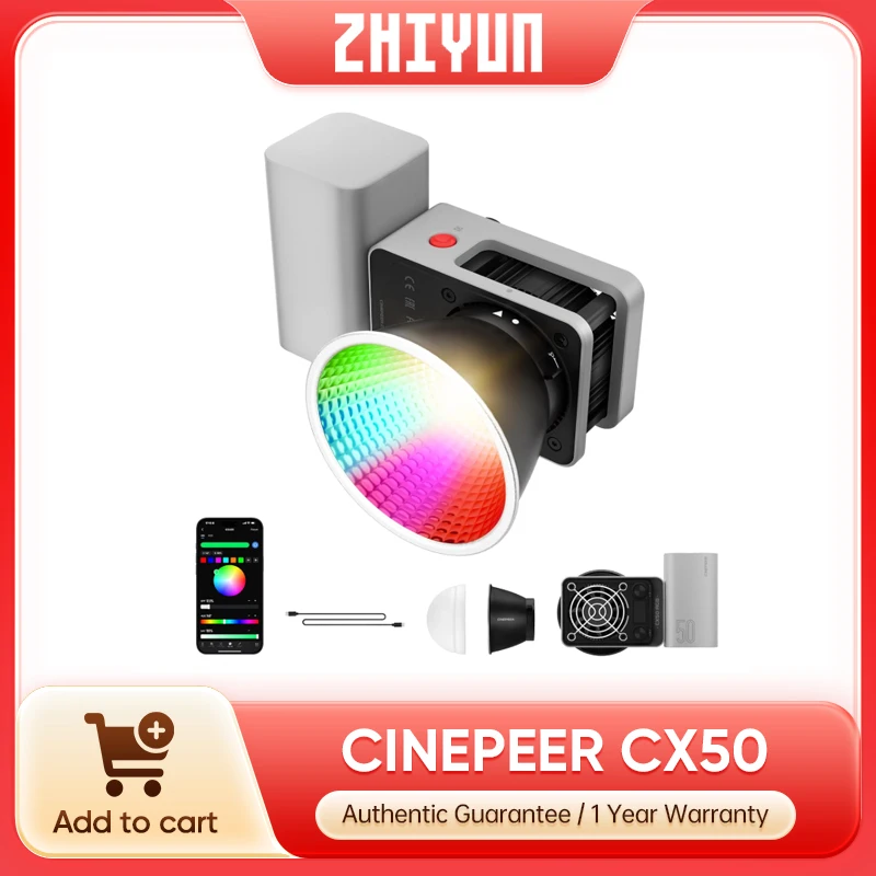 Zhiyun CINEPEER CX50 RGB Video – обзор и цена Photography Video Lighting Kit