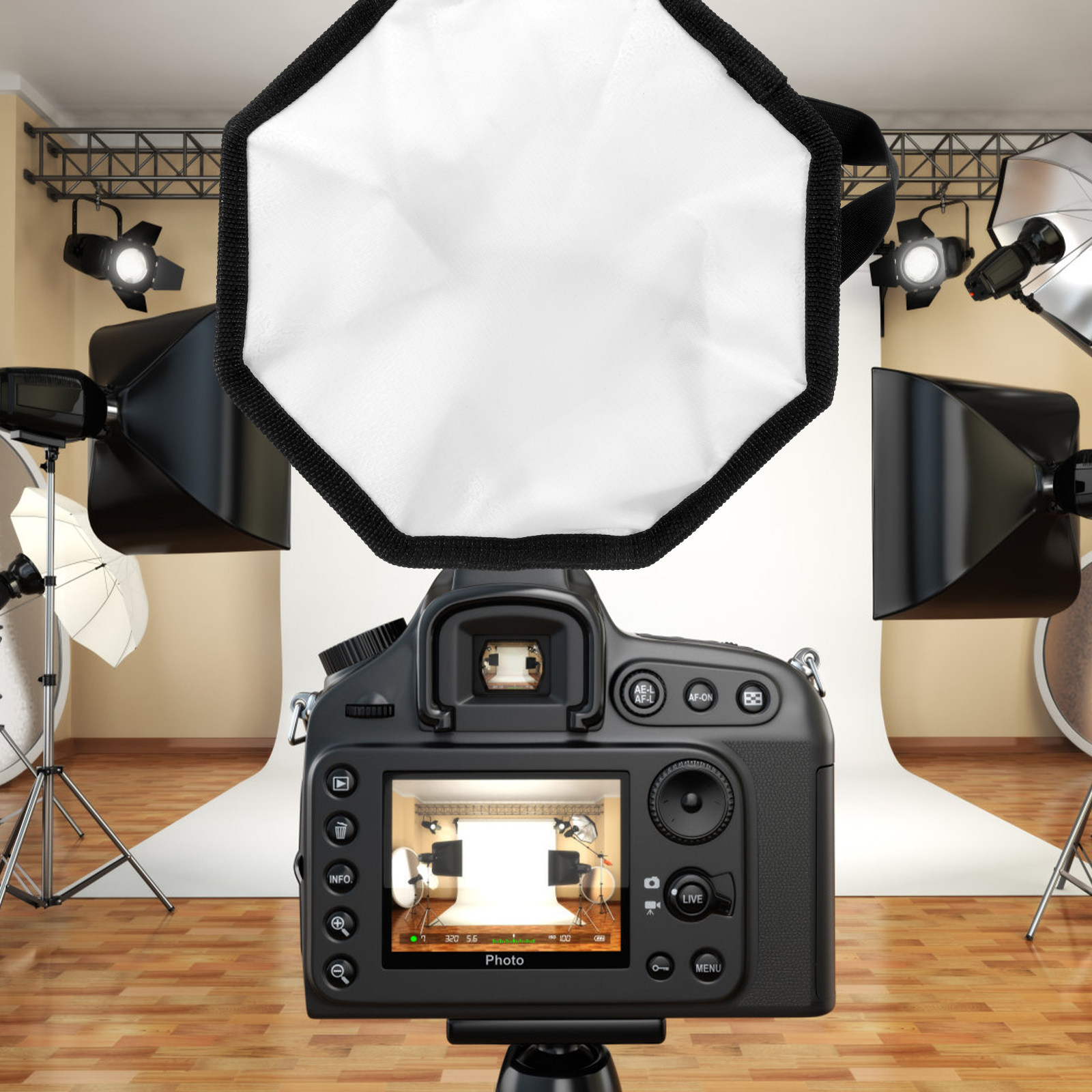Camera Softbox Reflector Photo – обзор и цена Photography Video Lighting Kit