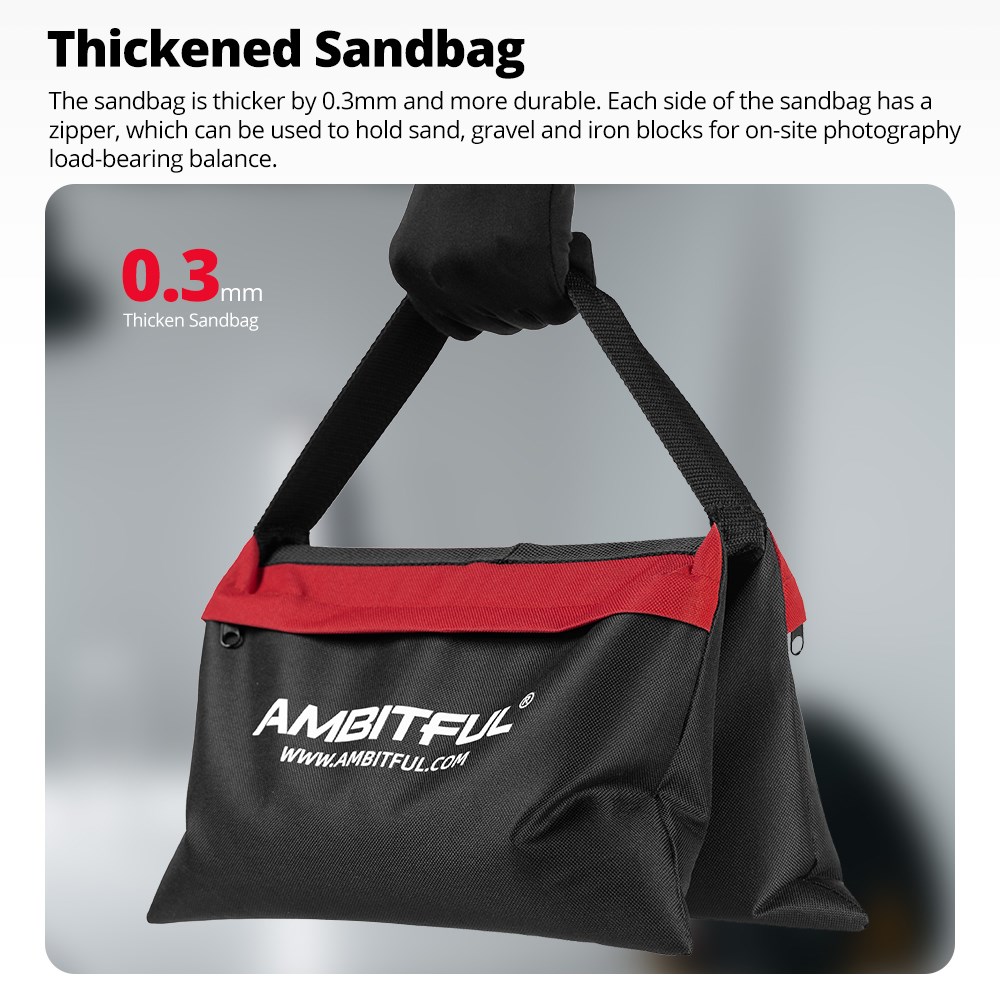 Ambitful 44x33cm Load-Bearing  – обзор и цена Light Stand Sandbag