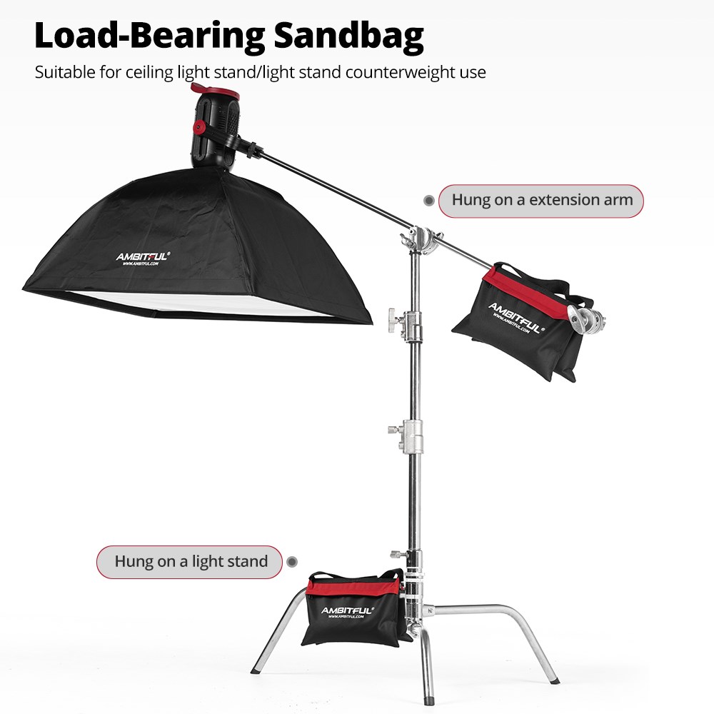 Ambitful 44x33cm Load-Bearing  – обзор и цена Light Stand Sandbag