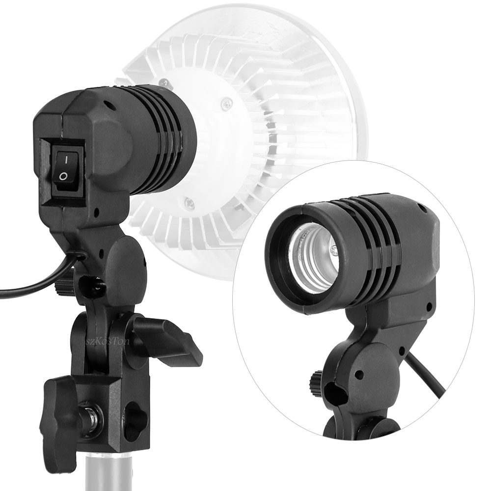 Single Head Bulb Holder E27 So – обзор и цена Photography Video Lighting Kit