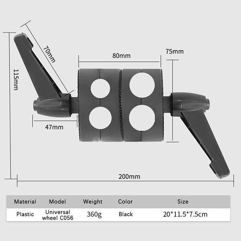 1Pc ABS Swivel Single/Double H – обзор и цена Reflector Arm Clamp