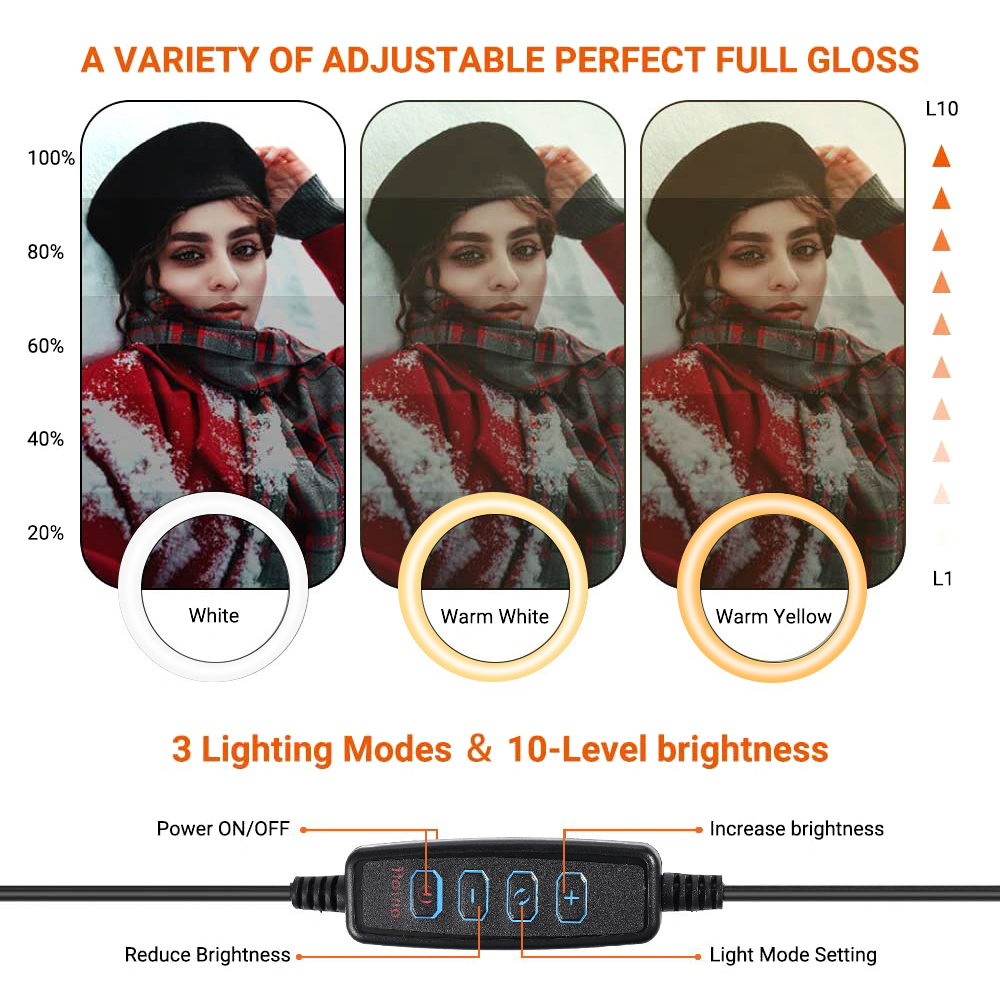 26cm 10 inch Led Ring Selfie L – обзор и цена Photography Video Lighting Kit