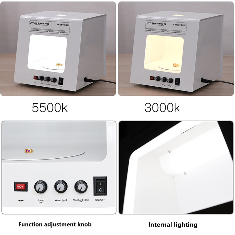 SANOTO Mini Photo Studio Photo – обзор и цена Jewelry Photography Lighting Kit