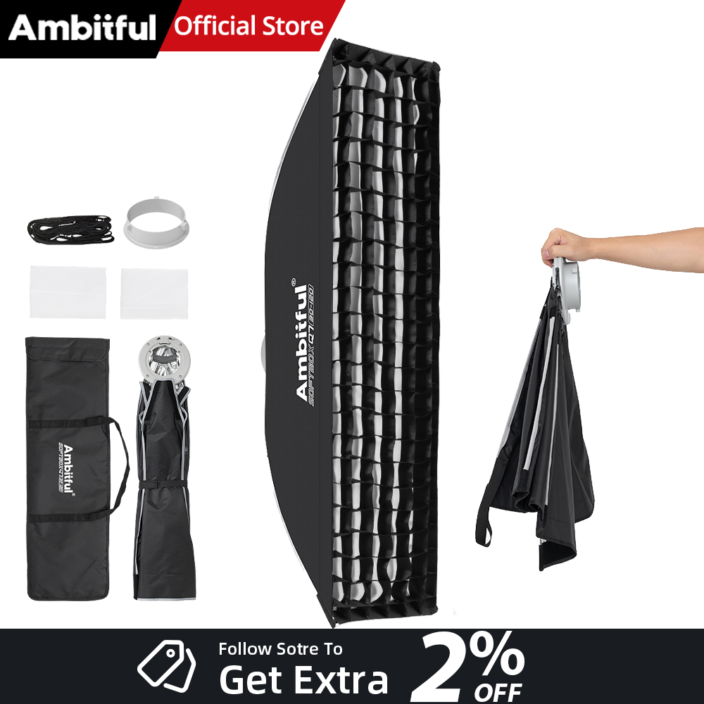 AMBITFUL Q7-II 30*120cm Bowens – обзор и цена Photography Studio Lighting Set Up