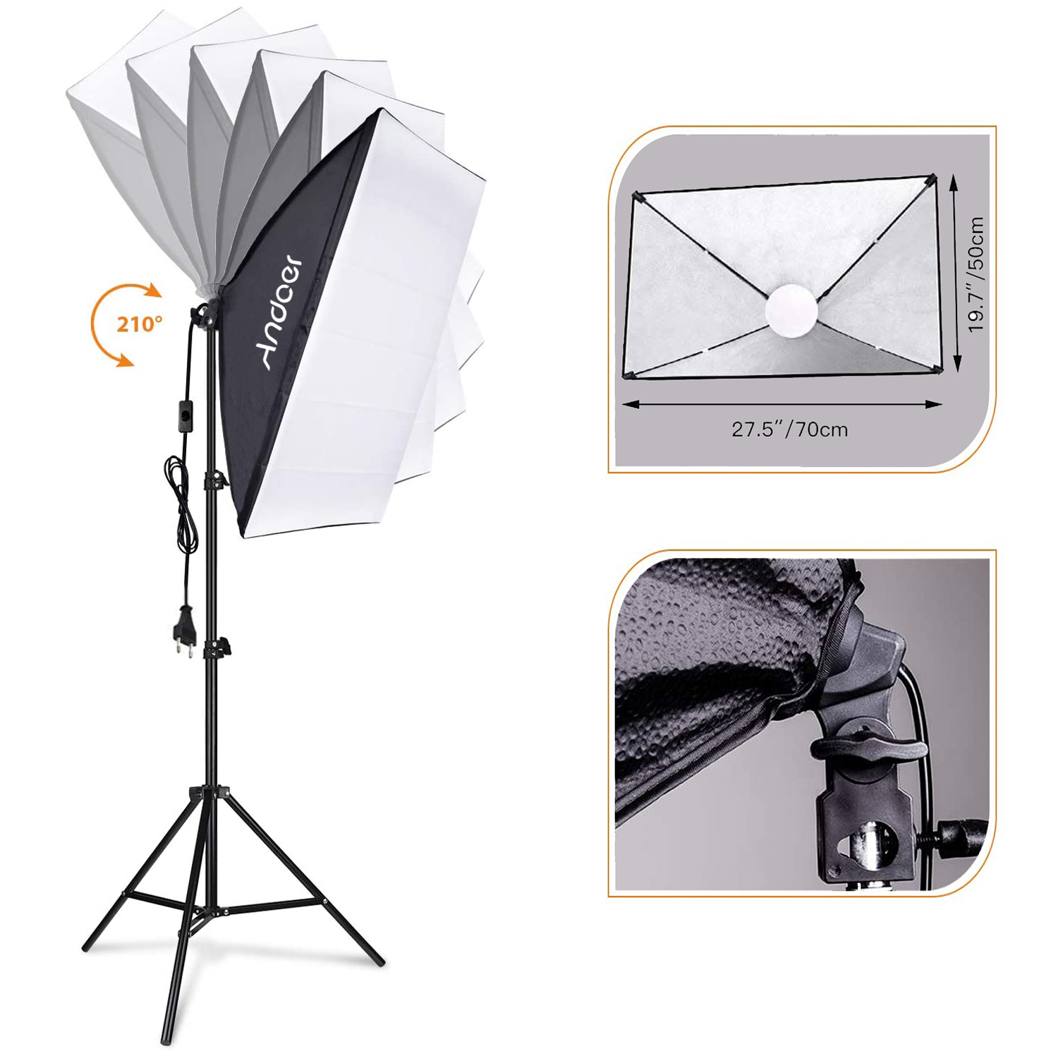 Andoer Softbox Lighting Set St – обзор и цена Photography Video Lighting Kit
